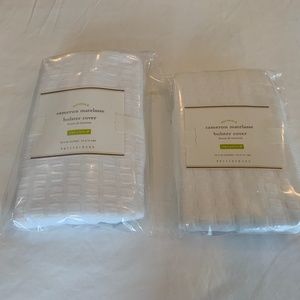 Pottery Barn cameron matelasse bolster cover, 8” x 30”